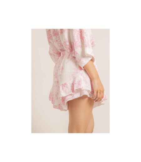 Chemise gaze de coton motifs toile de jouy OLEA - Dona X Lisa