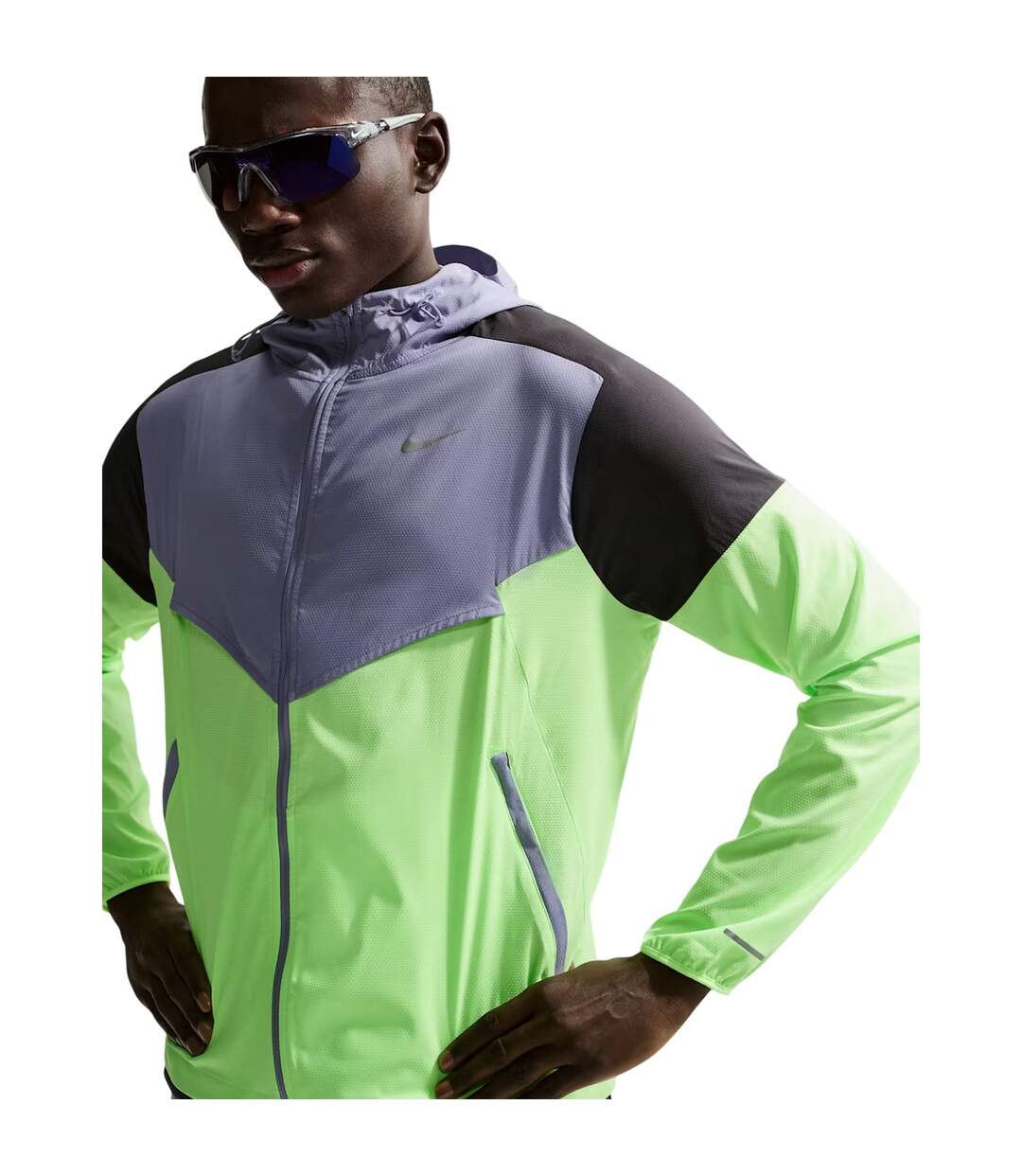 Veste Coupe-vent Homme Violet Noir Vert Clair Vif Nike-4