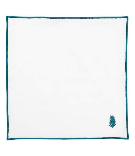Lot de 4 Serviettes de Table Yucatan 40x40cm Blanc