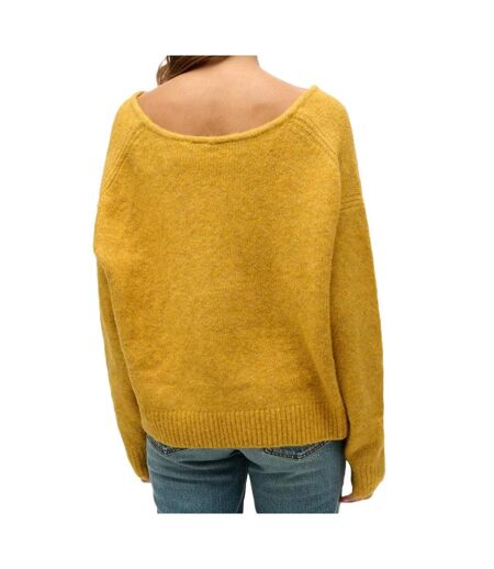 Pull jaune femme superdry oversized