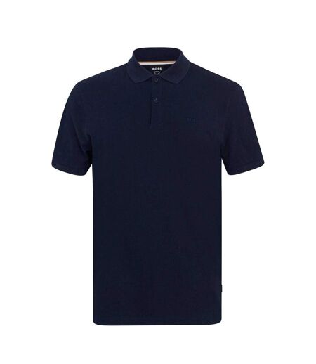 Polo Motif/style Logo Brodé Pallas Homme Bleu Marine Boss