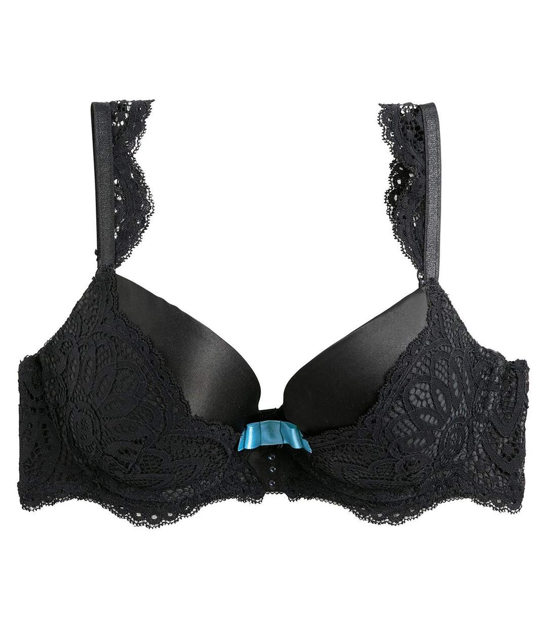 Soutien-gorge push-up coque moulée noir Rivale-1