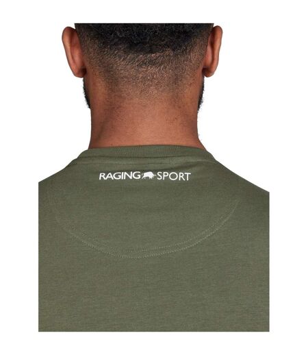 Mens rb sport no limits t-shirt army green Raging Bull