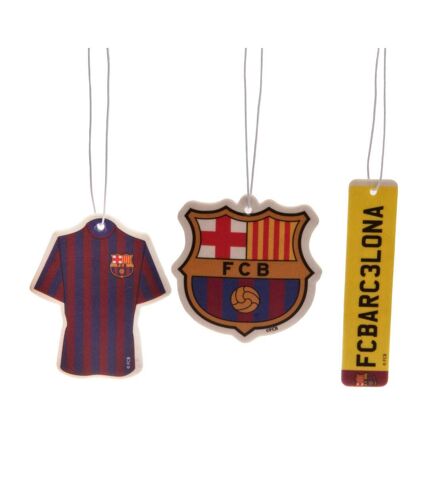 FC Barcelona Air Fresheners (Pack Of 3) (Multicolored) (One Size)