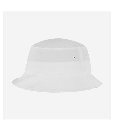Flexfit Cotton Twill Bucket Hat (White)