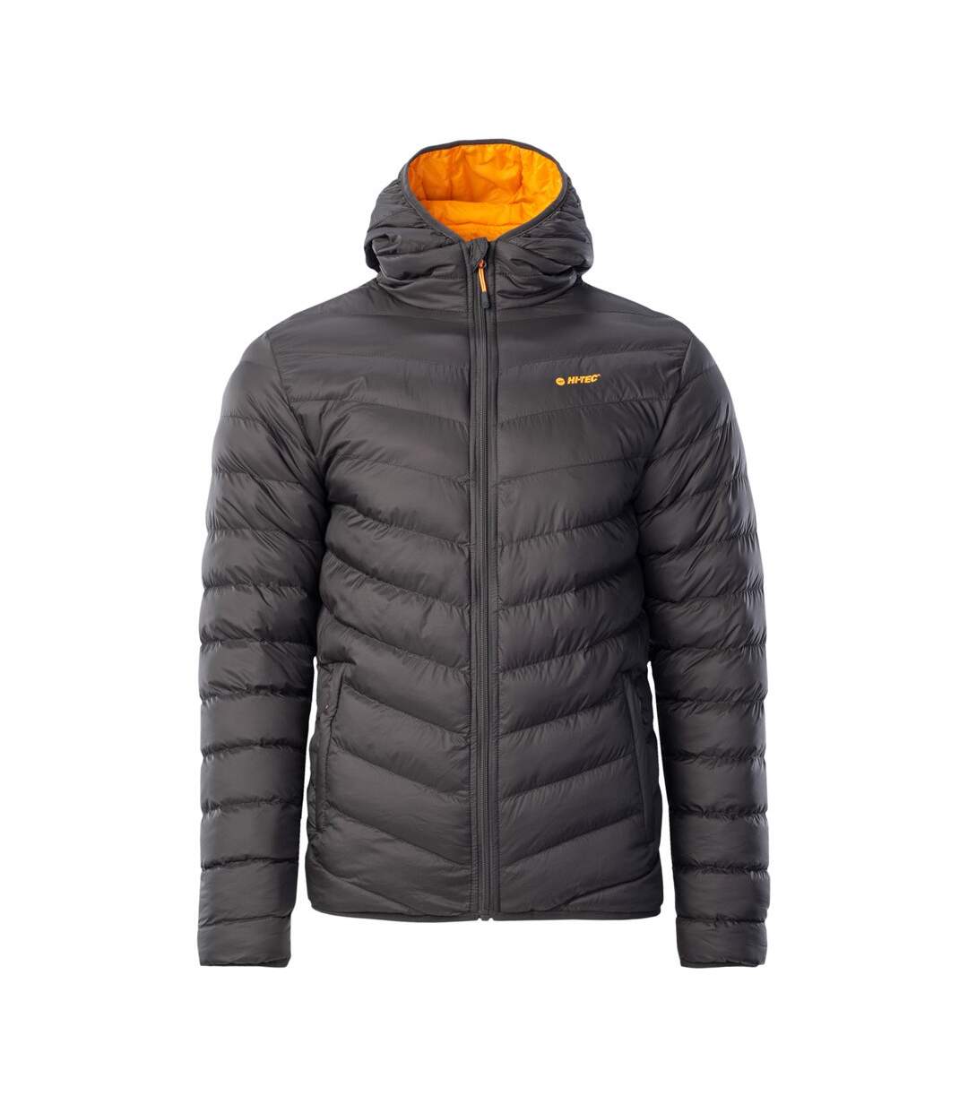 Doudoune Matelassée Salrin Homme Encre Noire Jaune Orangé Hi-Tec-1