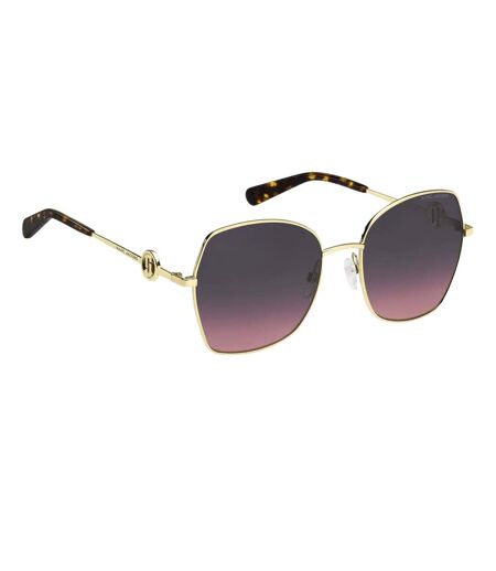 Womens/ladies Butterfly Sunglasses One Size Gold Brown Marc Jacobs