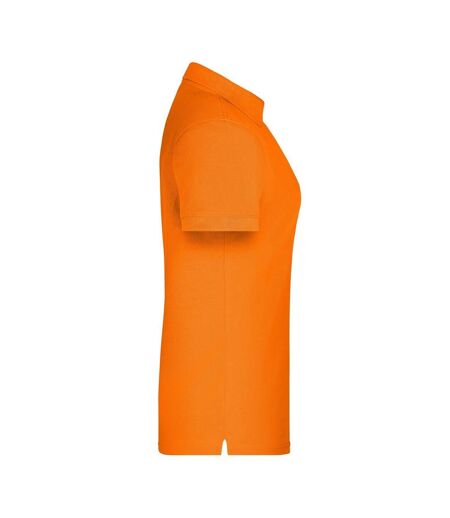 Polo Bio Workwear Femme Orange James And Nicholson