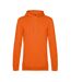 Sweat À Capuche Motif/style Uni Homme Orange B&C-1