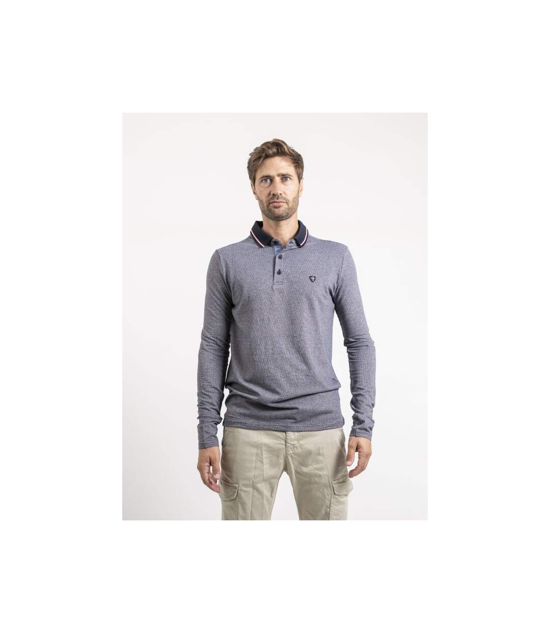 Polo manches longues pur coton PYTHON-1