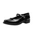 Womens/ladies Kingston Buckle Detail Low Heel Loafers Black Where´s That From-2