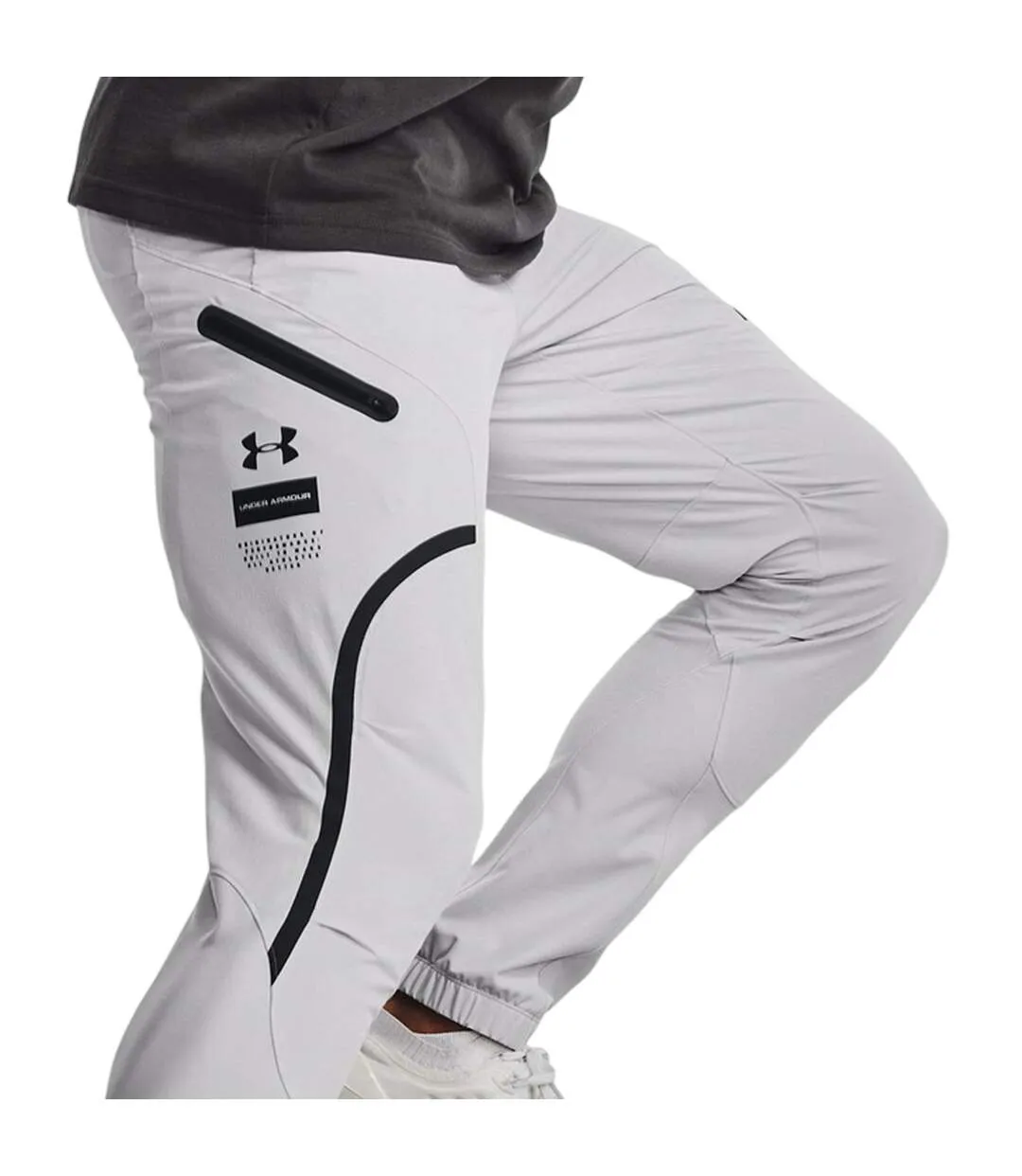 Pantalon À Poches Motif/style Uni Unstoppable Homme Gris Under Armour-4