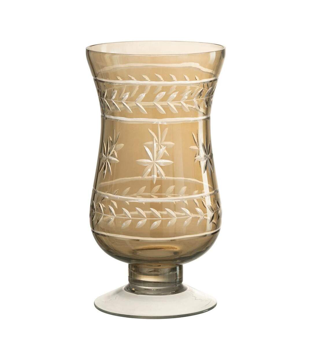 Vase Tige Étoile Anastasia 22cm Greige-1