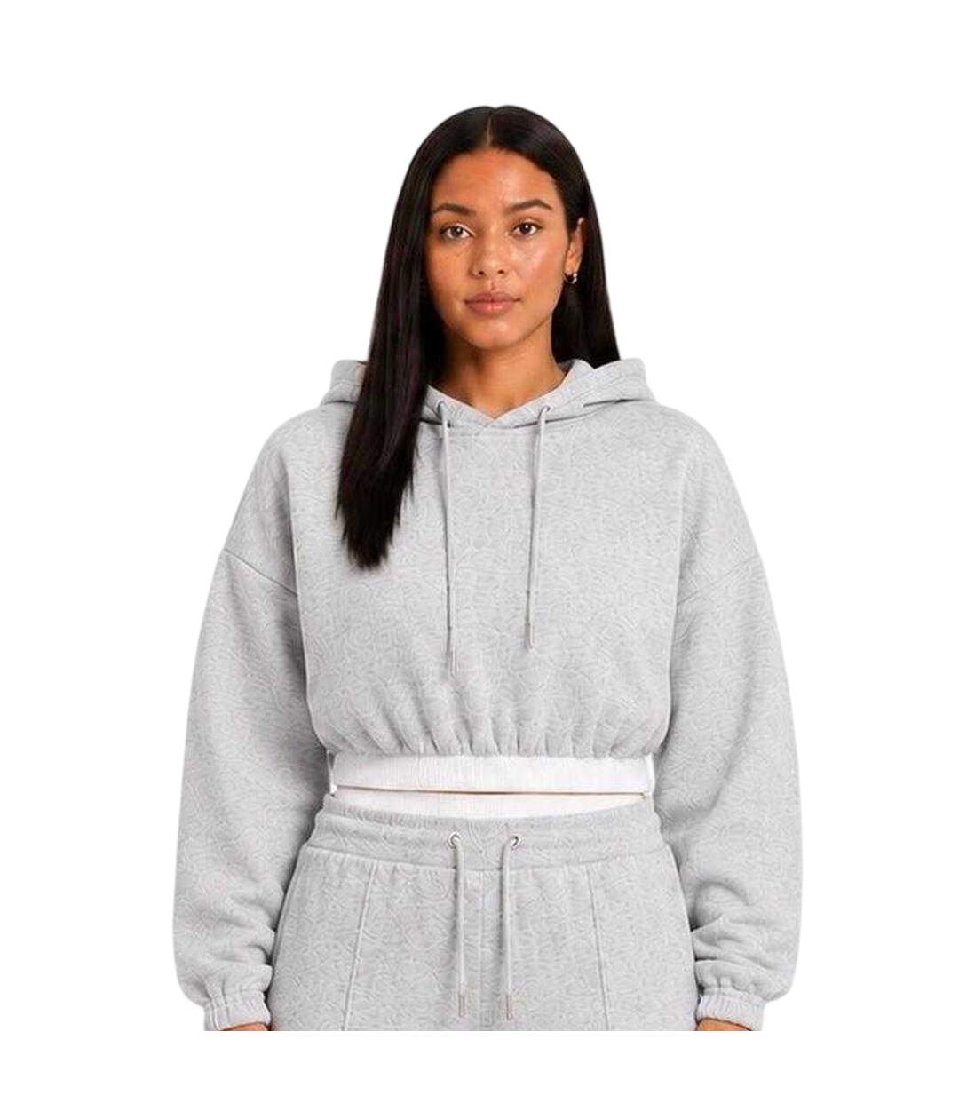 Sweat À Capuche Femme Gris Chiné I Saw It First-1