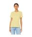T-shirt Femme Jaune Pâle Bella + Canvas-1