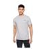 T-shirts Shivron Homme Noir Blanc Gris Chiné Bleu Crosshatch-3