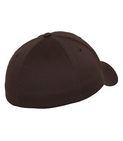 Flexfit Unisex Wooly Combed Cap (Brown) - UTPC3705