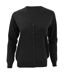 Cardigan À Col En V Pour Femmes / Tricots Pour Dames Noir Kustom Kit-1