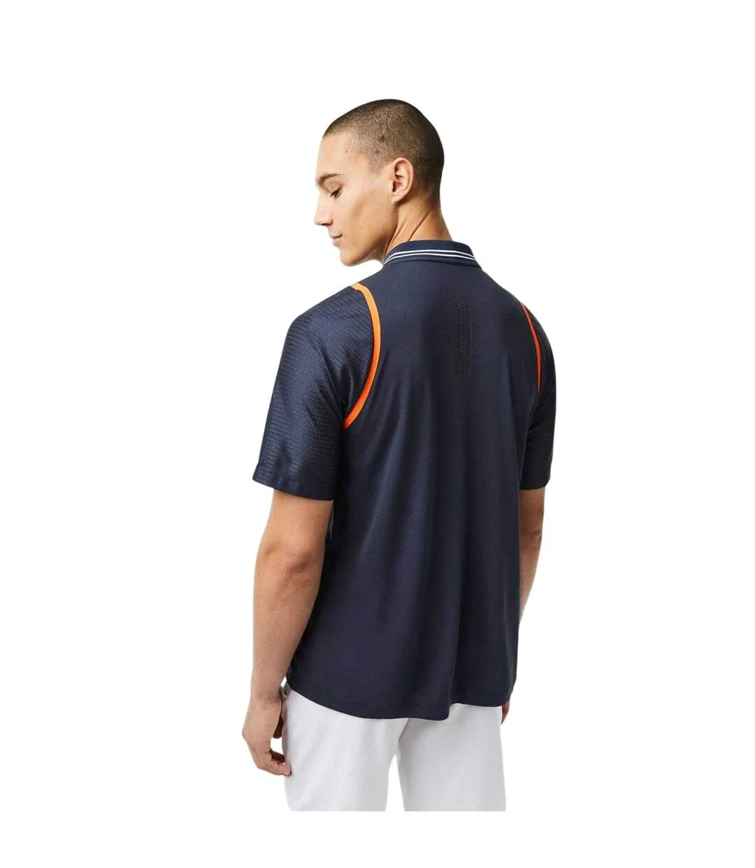Polo Motif/style Détail Contrasté Homme Bleu Nuit Lacoste-2