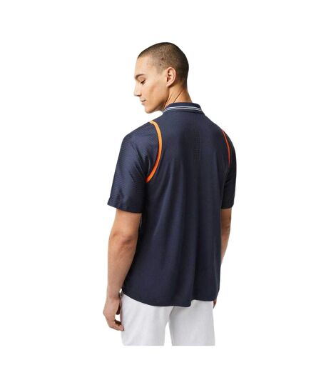 Polo Motif/style Détail Contrasté Homme Bleu Nuit Lacoste