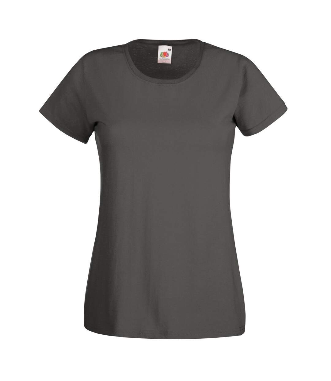 T-shirt manches courtes femme gris foncé Fruit of the Loom