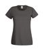 Fruit Of The Loom Ladies/Womens Lady-Fit Valueweight Short Sleeve T-Shirt (Light Graphite)