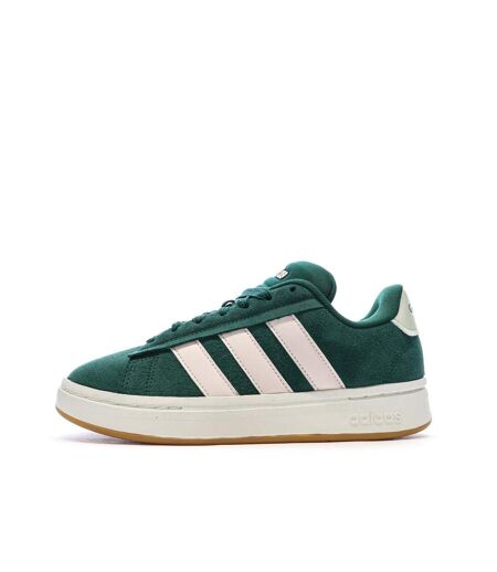 Baskets vert/rose femme adidas grand court alpha