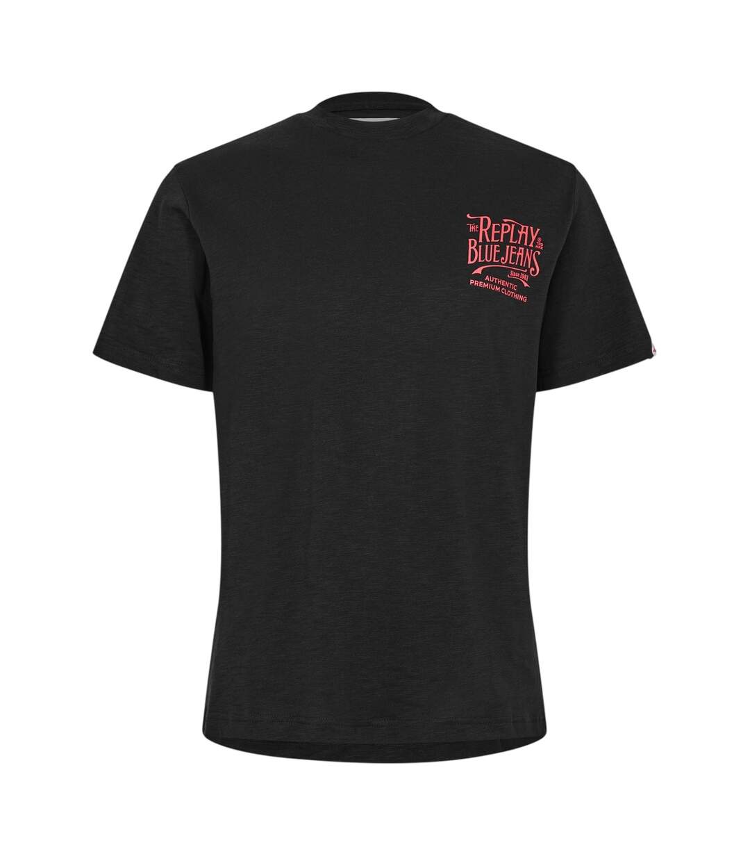 T-shirt Motif/style Logo Back Jeans Homme Noir Replay-2