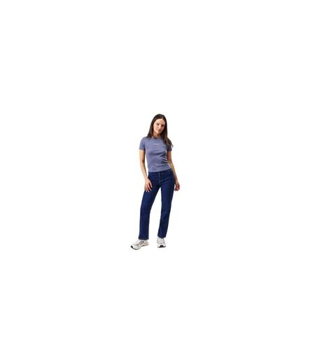 Womens/ladies Cotton T-shirt Dusky Blue Jack Wills