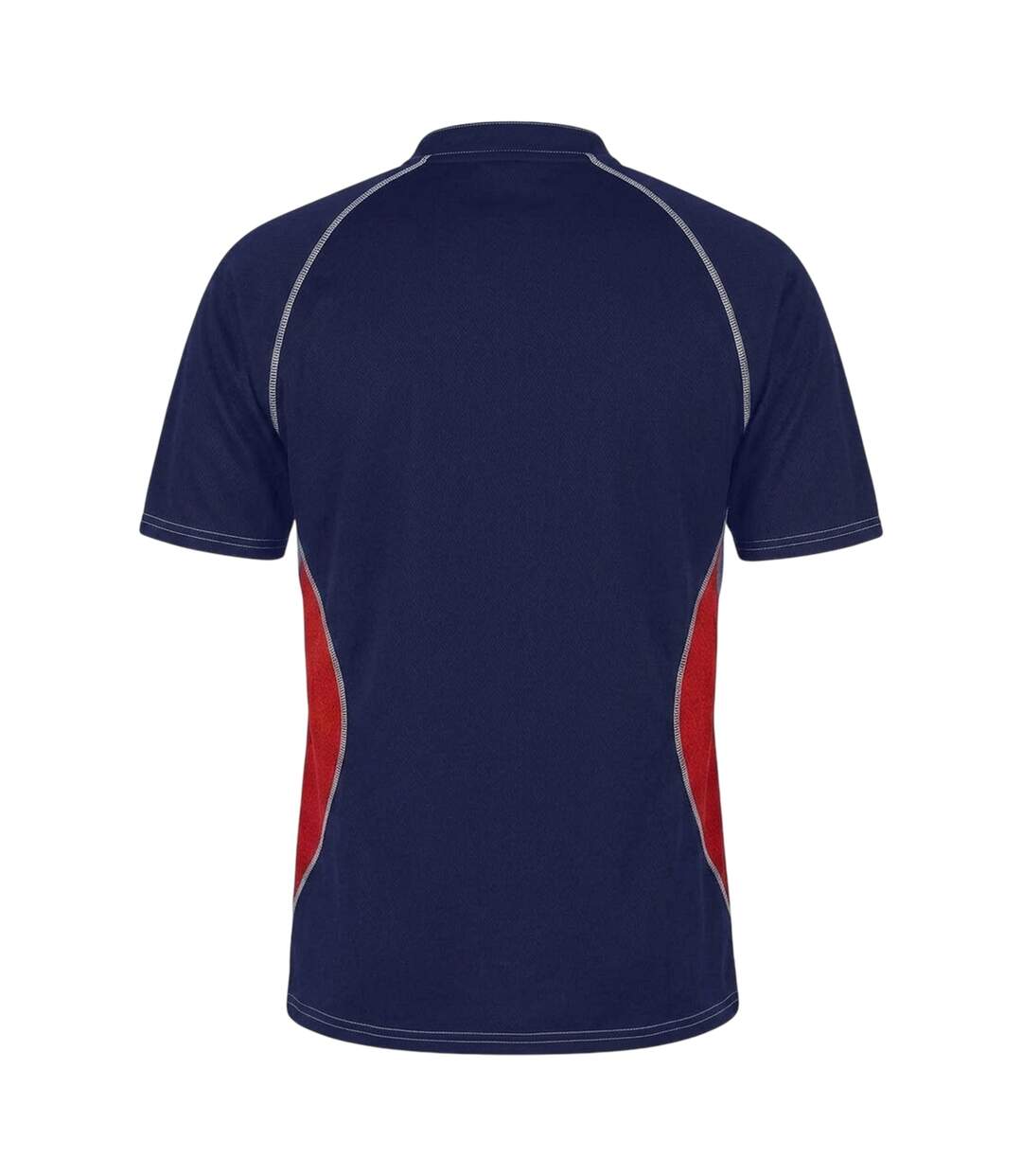 Haut De Rugby Manches Raglan Motif/style Panneau Contrasté Homme Bleu Marine Rouge Gilbert-2