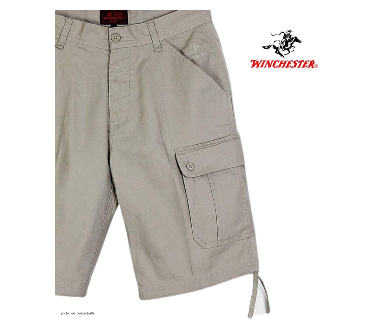 Bermuda Cargo WINCHESTER INVICTUS1 en coton et lin : le confort naturel et fonctionnel de l'été-4