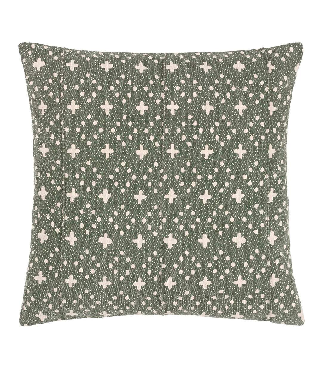 Helm woven organic look woven cushion cover 50cm x 50cm lichen Yard-1