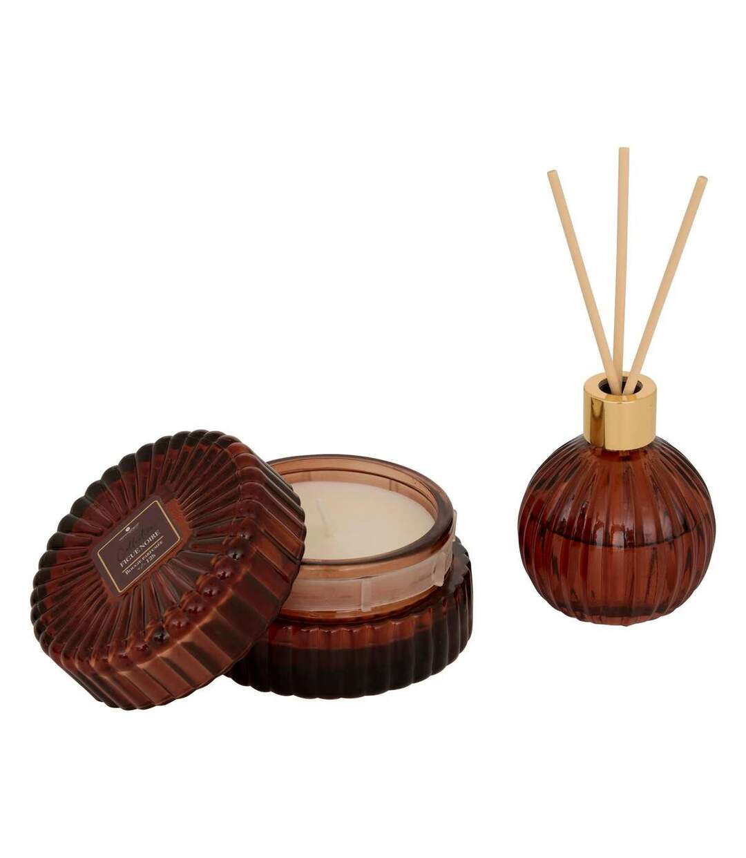Coffret Senteur 2 Pièces Albie 8cm Figue Noire-1