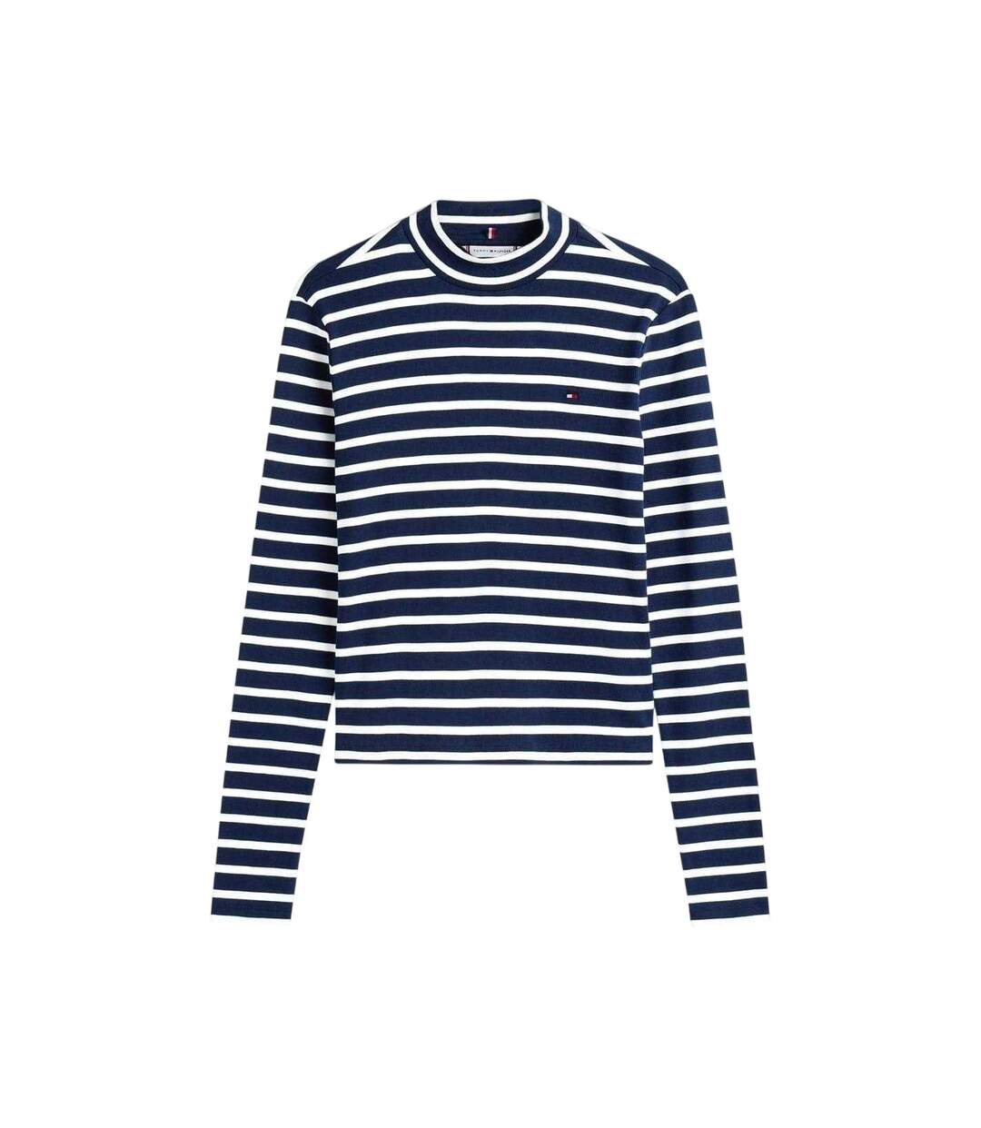 T-shirt Manches Longues Motif/style À Rayures Femme Bleu Marine Foncé Blanc Tommy Hilfiger-2