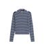T-shirt Manches Longues Motif/style À Rayures Femme Bleu Marine Foncé Blanc Tommy Hilfiger-2