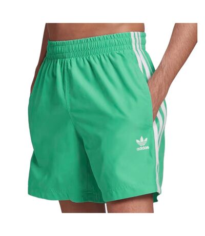 Short de bain Vert Homme Adidas 3-stripes