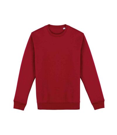 Unisex adult crew neck sweatshirt hibiscus red Native Spirit