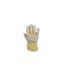 Adult unisex rigger glove one size white/yellow SupaDec-1