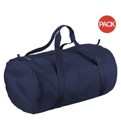 Lot de 2  Packaway sac de voyage 32 litres taille unique marine française/marine française BagBase