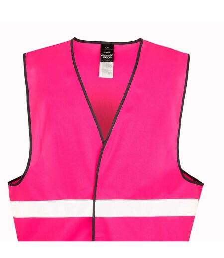 Gilet haute visibilité core enhanced adulte rose fluo SAFE-GUARD by Result