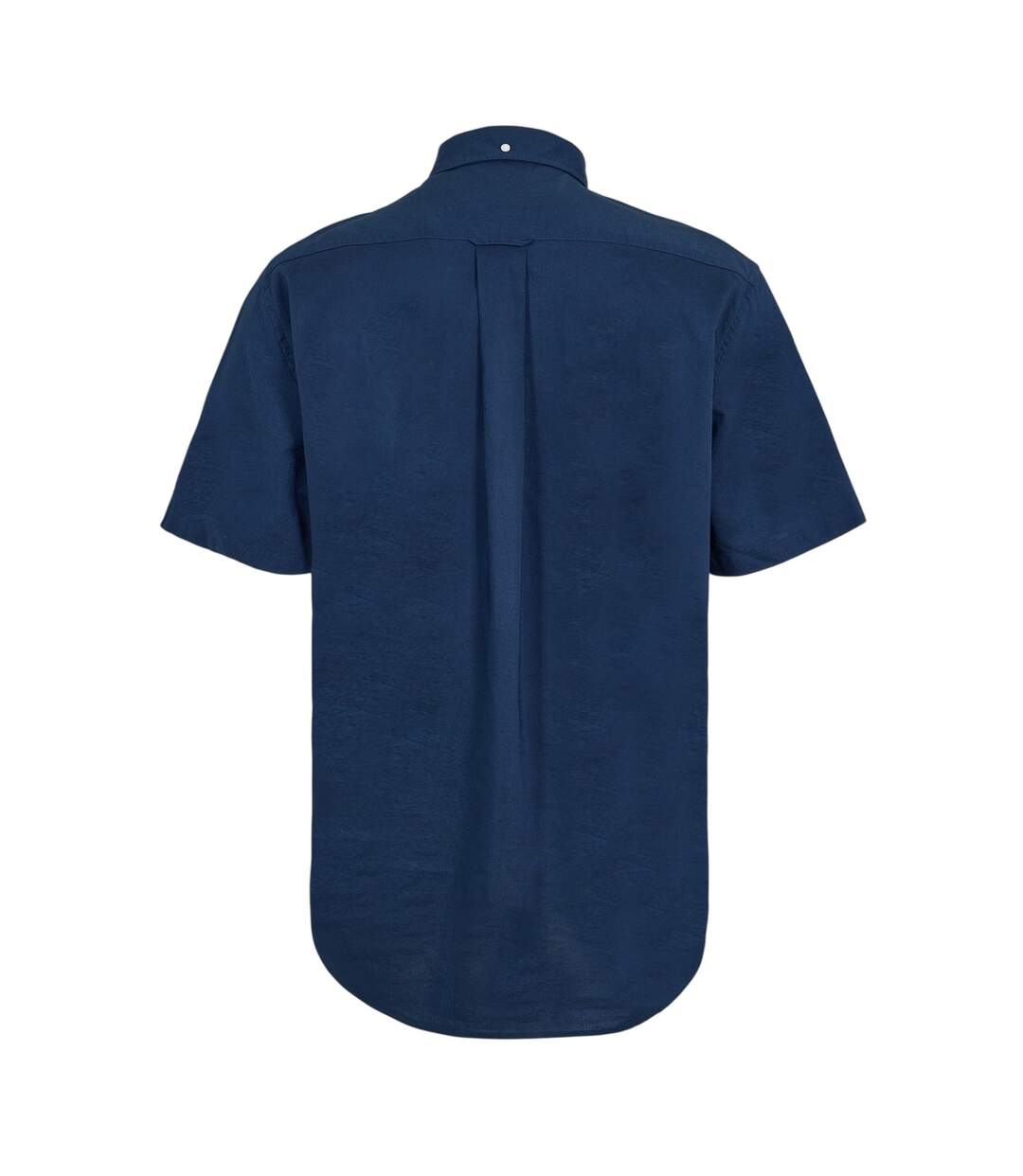 Mens Classic Logo Poplin Short-sleeved Shirt Marine Blue Gant-3