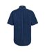 Mens Classic Logo Poplin Short-sleeved Shirt Marine Blue Gant-3