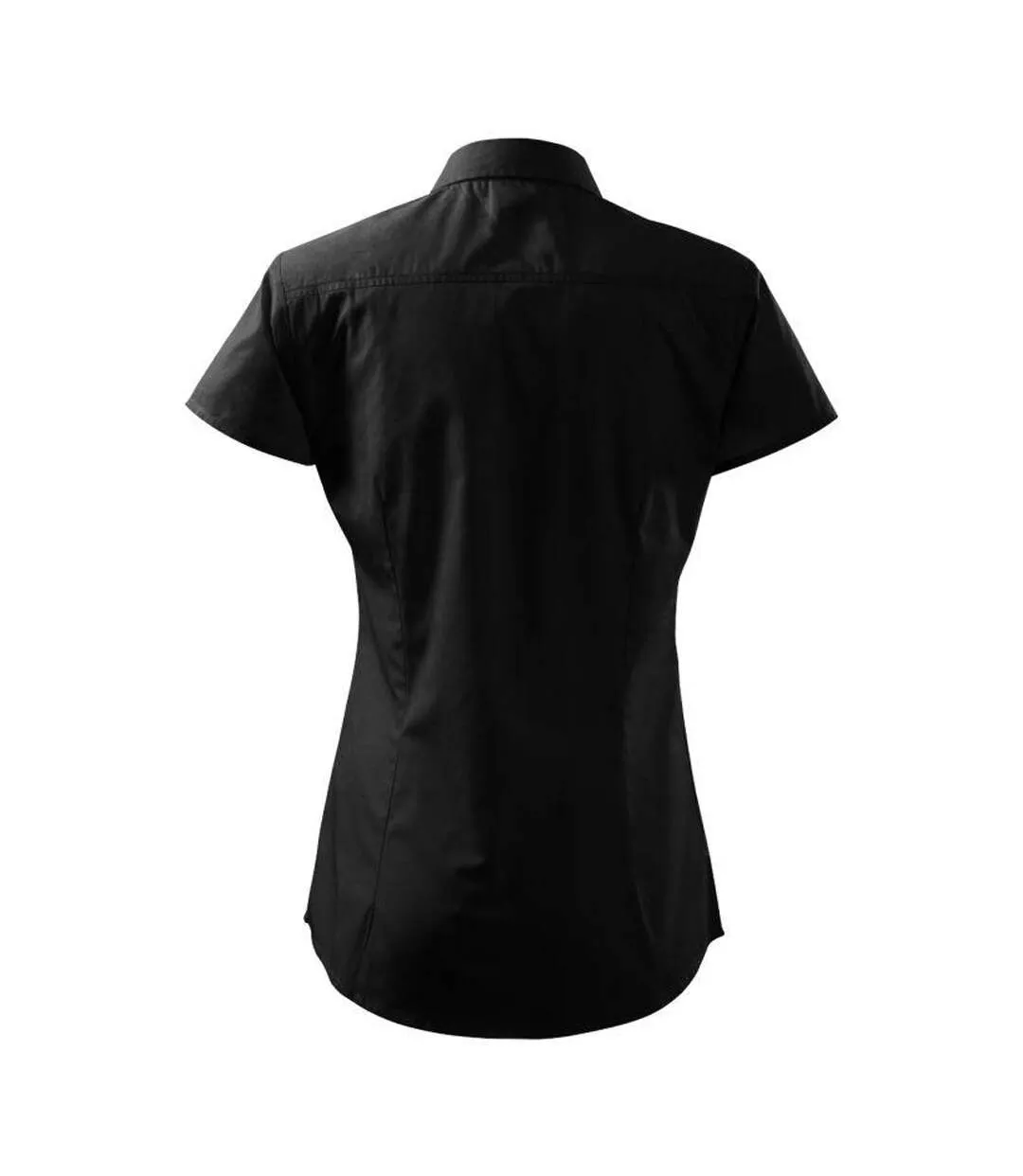 Chemisier Motif/style Uni Chic Femme Noir Malfini-2