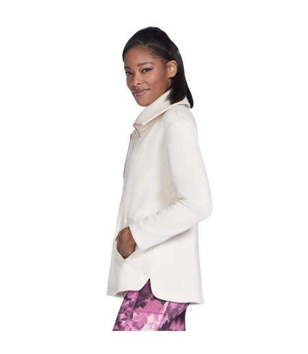 Womens/ladies Go Snuggle Jacket Off White Skechers