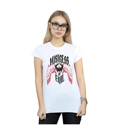 Disney T-shirt en coton Femmes/Dames Maleficent Mistress Of Evil Wings (Blanc) - UTBI30660