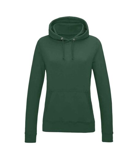 Sweat À Capuche College Femme Vert Bouteille Awdis