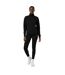 Womens/ladies Quarter Zip Sweatshirt Black USA Pro-1