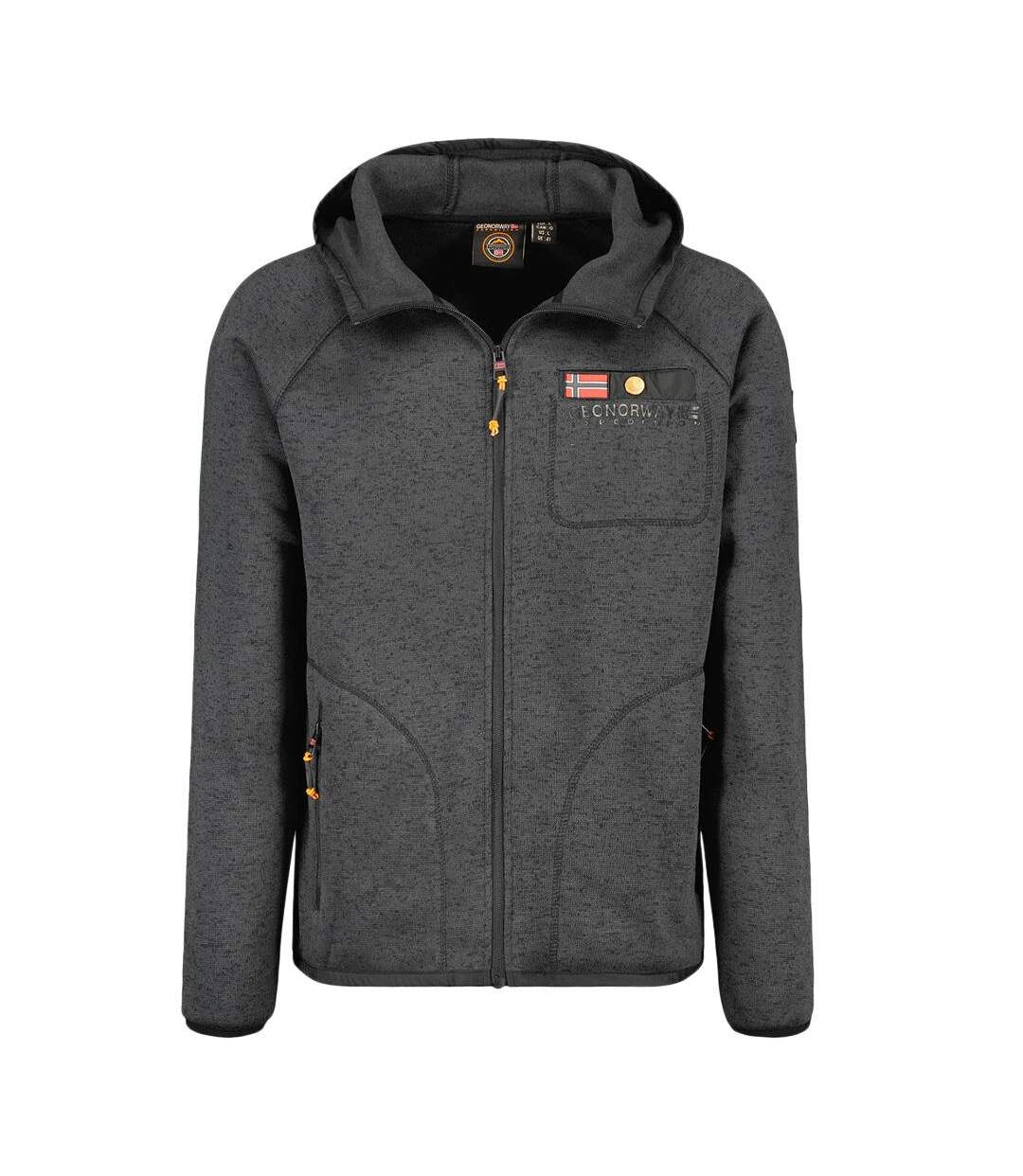 Veste noir homme geographical norway tiparni almond-1