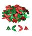 Lot de Sequins Noël Houx & Sapins 40g Rouge & Vert-1