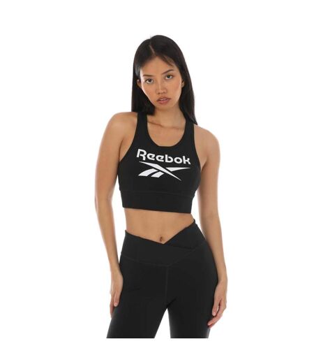 Brassière de sport identity femme noir Reebok